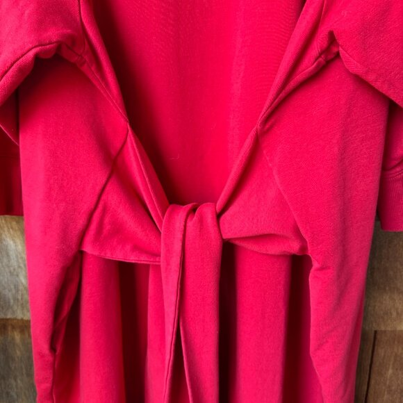 NWOT Universal Standard Cherry Red Misa Sweatshirt Dress in Women's XL/26-28 - Picture 4 of 12